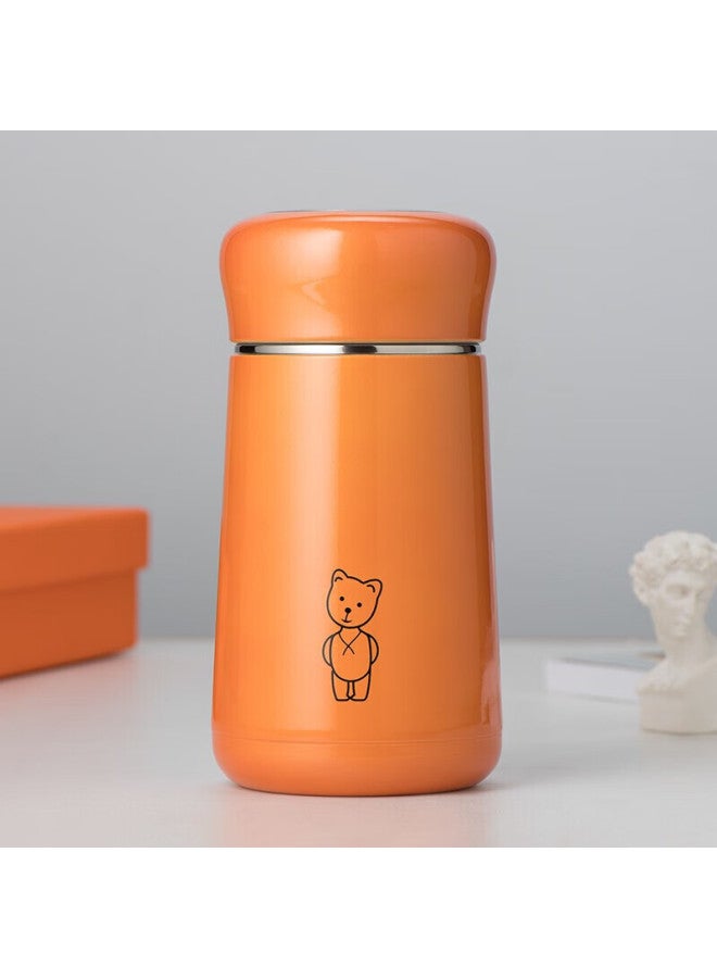 Heenoor Xino Insulated Mug For Women, Stylish Stainless Steel Water Bottle, Portable Tea Cup For Home Use, Xn-9619 Orange, 330ml - Image 1