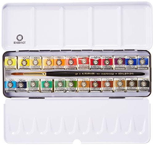 Rembrandt Watercolour Metal Deluxe Set of 24 Pans - Image 5