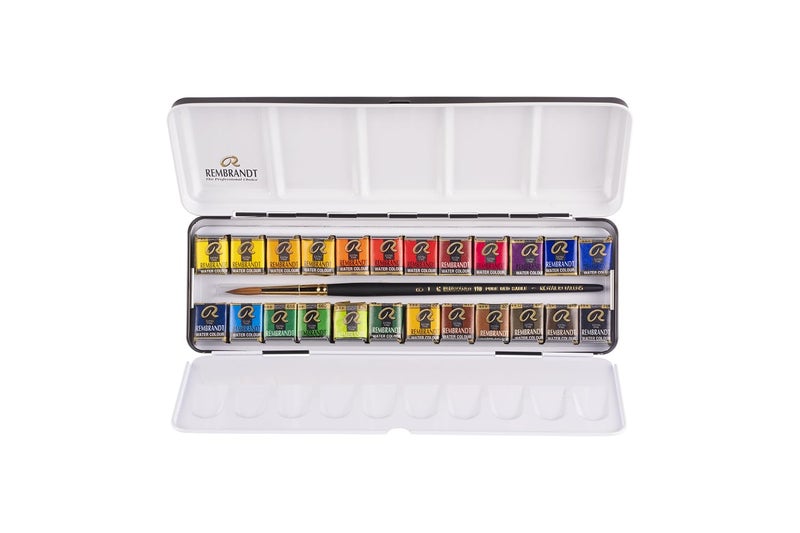 Rembrandt Watercolour Metal Deluxe Set of 24 Pans - Image 1