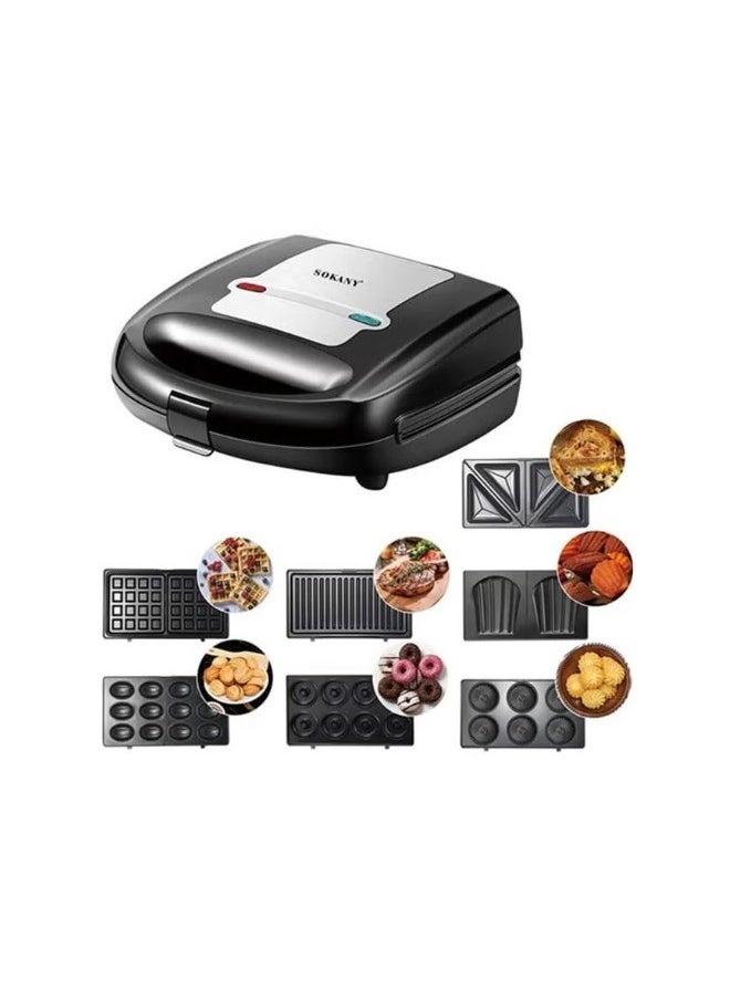sokany 7 In 1 Multifunctional Sandwich Maker 750 W  - Image 3
