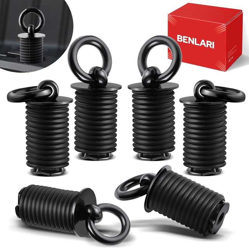 Benlari 1 Inch ATV Tie Down Anchors - Set of 6 - Image 1