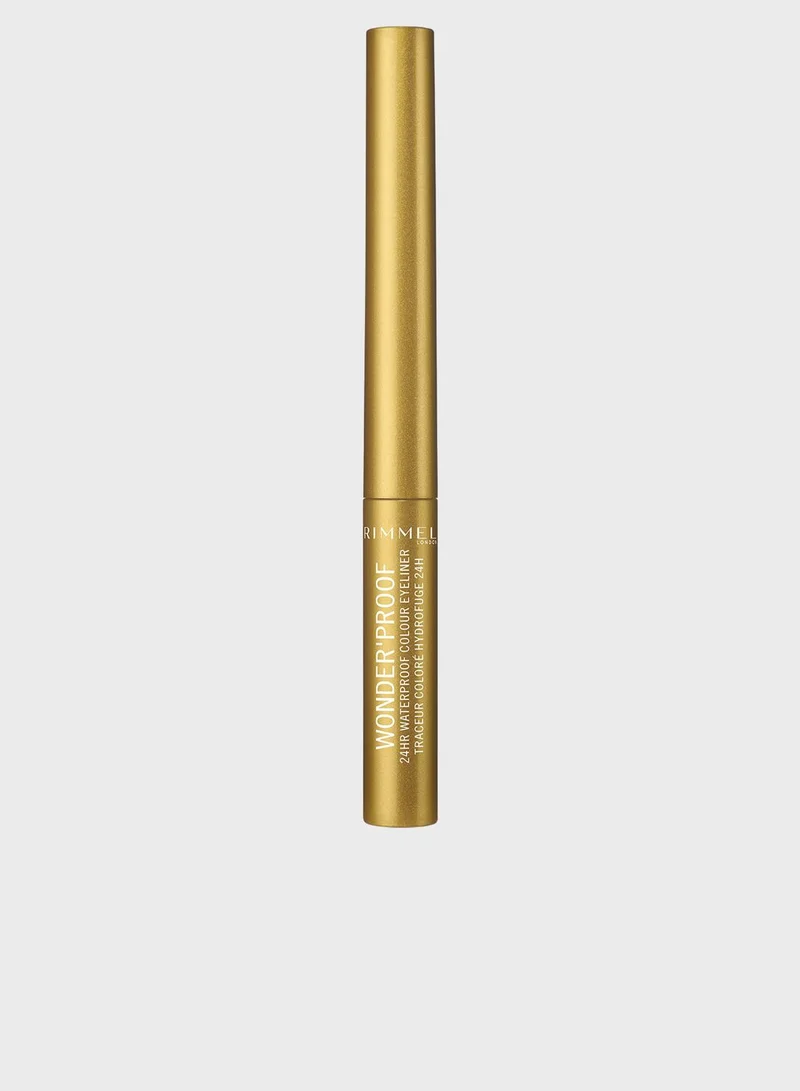 RIMMEL LONDON Wonder'Proof 24HR Colour Eyeliner- Shiny Gold