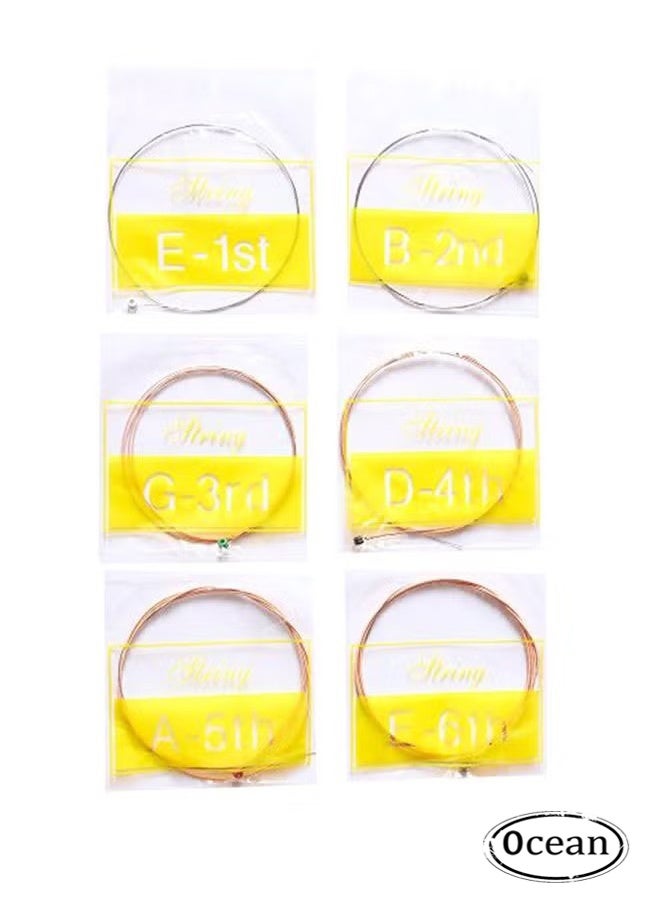 Ocean 6-Piece Alice Acoustic Guitar String Set-A203 - Image 1