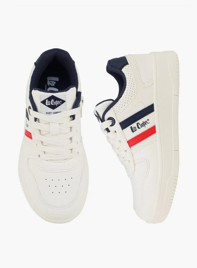 لي كوبر Boys Lace-Up Ankle Sneakers