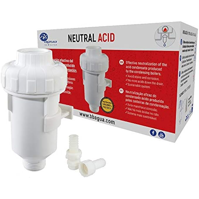 NEUTRAL ACID FILTER NEUTRALIZES ACID CONDENSATE PRODUCED BY THE BOILER EXTENDING LIFE AND REDUCING MAINTENANCE. EASY CLEANING AND MAINTENANCE. . - Image 2