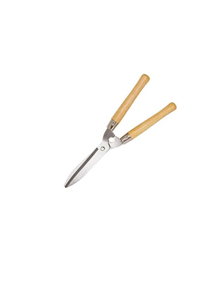 Beorol Pruning Scissors Hedge Shears Clippers with Long Wooden Handle for Lawn and Garden - Image 2