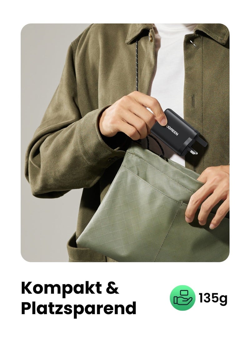 Ugreen GaN 65W Charger Type C 2C1A Adapter USB C Wall Plug iPhone Charger USB Type C Multi-Ports Adapter Samsung 45W Fast Charging Supported Compatible with Galaxy S25 S24 Ultra iPhone 16 Series  Xiaomi - - Image 5