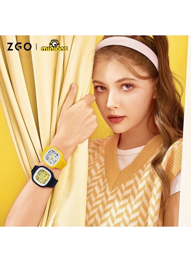 Cute Sport Watch, Minions Co-branded Cartoon Quartz Watch for Boys Girls Students
