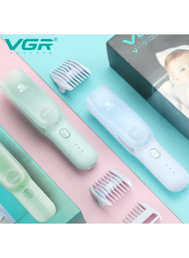 VGR Baby Hair Clipper V-155 Cordless & Waterproof – Ultra-Quiet Ceramic Trimmer for Safe Kids Haircuts at Home Professional Infant & Toddler Hair Cutting Kit with Guide Combs, Rechargeable Battery & Gentle Precision Trimming - Image 5