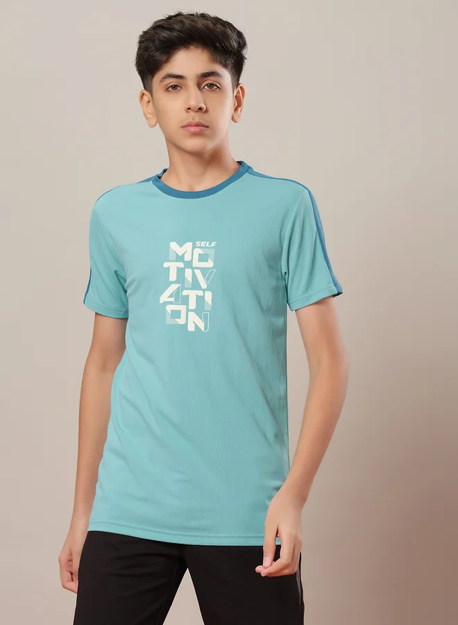 تكنوسبورت Color Block Short Sleeve Regular Fit T-Shirt