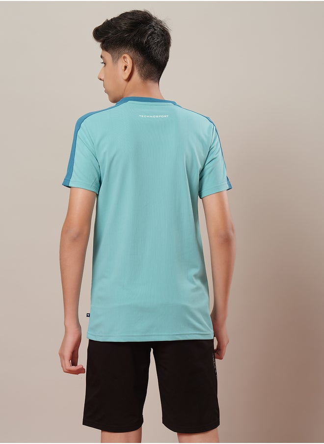 Technosport - Color Block Short Sleeve Regular Fit T-Shirt - Image 1
