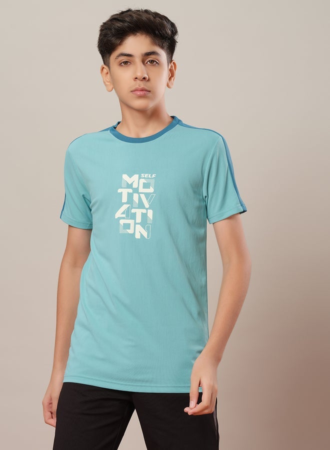Technosport Color Block Short Sleeve Regular Fit T-Shirt - Image 1