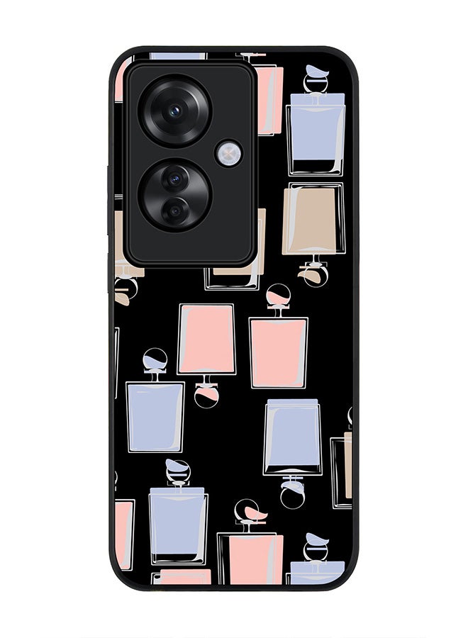 Stylizedd Rugged Black edge case for Oppo Reno11 F / Oppo F25 Pro 5G, Slim fit Soft Case Flexible Rubber Edges Anti Drop TPU Gel Thin Cover -  Fragrant Perfume - Image 1