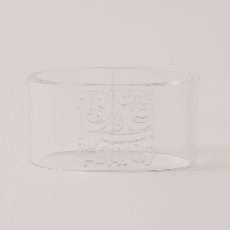 La Mesa 4pcs acrylic napkin ring 4.5*4.5cm - Image 4