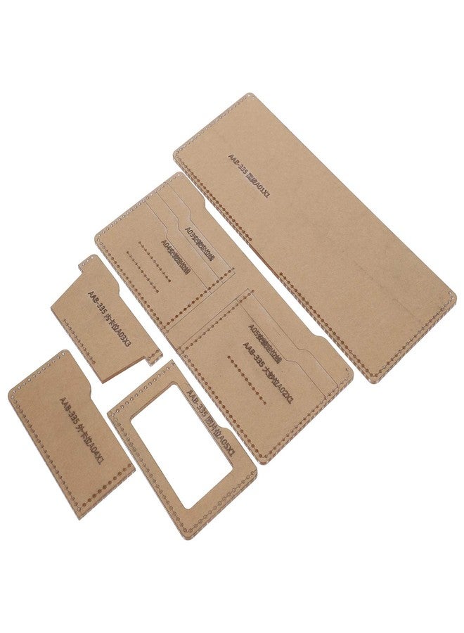 Jeanoko Acrylic Template Leather Short Wallet Purse Pattern Set Accessory Hand Craft DIY Tools for Short Wallet - Image 1