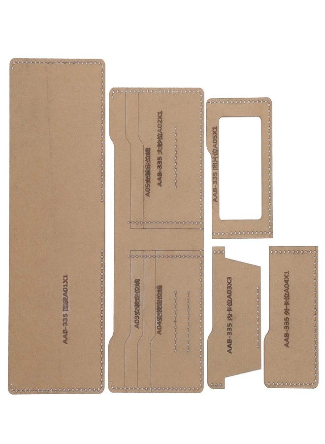 Jeanoko Acrylic Template Leather Short Wallet Purse Pattern Set Accessory Hand Craft DIY Tools for Short Wallet - Image 3