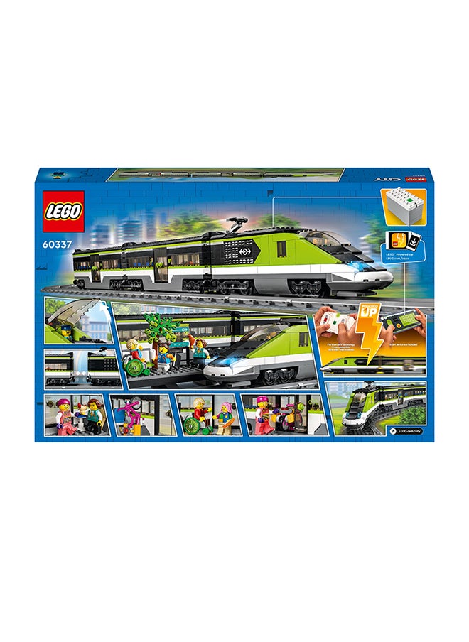 LEGO - City Express Passenger Train 60337 Building Kit For Ages 7+; Includes A Toy Bullet Locomotive With Working Headlights, Restaurant Car, Passenger Coach, 24 Track Pieces, Platform And 6 Minifigures (764 Pieces) - Image 1