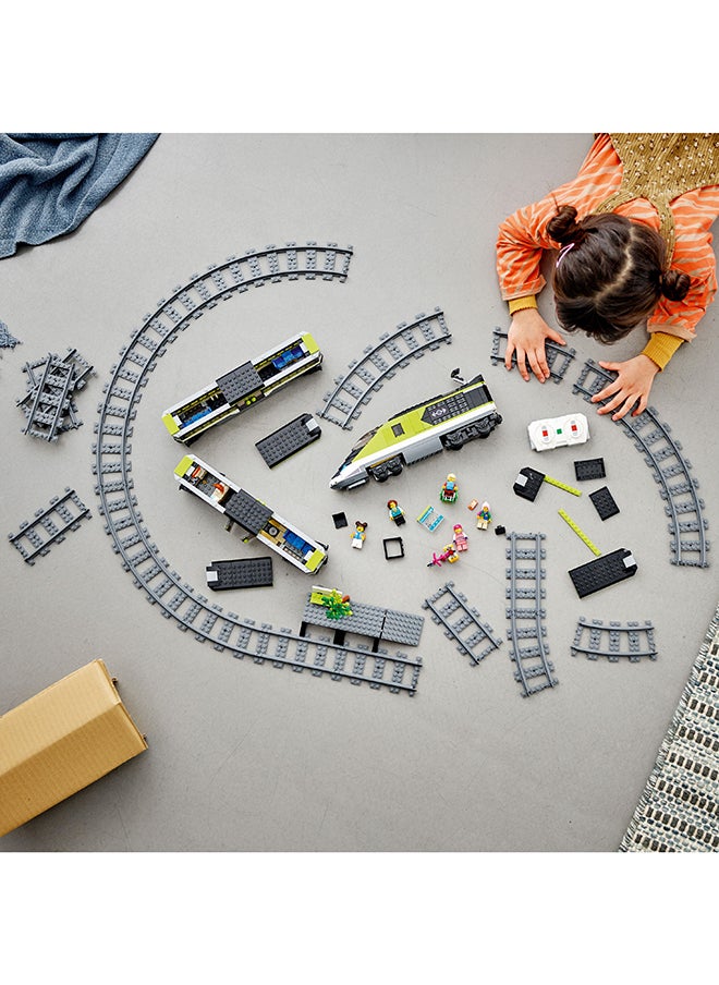 LEGO - City Express Passenger Train 60337 Building Kit For Ages 7+; Includes A Toy Bullet Locomotive With Working Headlights, Restaurant Car, Passenger Coach, 24 Track Pieces, Platform And 6 Minifigures (764 Pieces) - Image 1