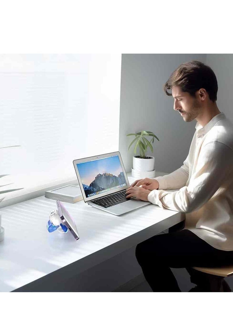 ماركة غير محددة - حافظة غطاء سماعة الأذن لأجهزة Airpods الجيل الرابع، حافظة صلبة لحماية الجسم بالكامل من الصدمات من الدرجة العسكرية، تدعم الشحن اللاسلكي مع سلسلة مفاتيح، غطاء مغناطيسي، مصباح LED أمامي مرئي (أبيض) - Image 1