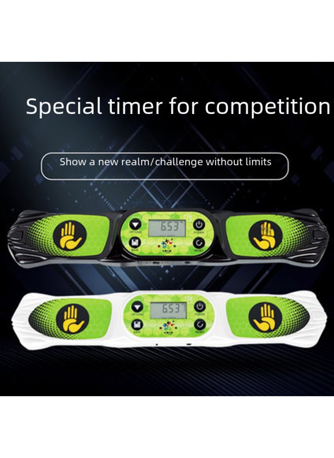 Generic - Yuxin Rubik's Cube Three Generation Four Generation Timer Racing Competition Special External Display Timer Stacked Cup Timing-Color:Yuxin Fourth Generation Timer White - Image 1