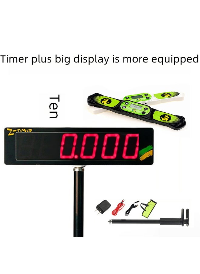 Generic - Yuxin Rubik's Cube Three Generation Four Generation Timer Racing Competition Special External Display Timer Stacked Cup Timing-Color:Yuxin Fourth Generation Timer White - Image 1