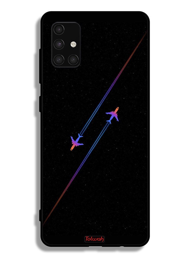 Tolwak Samsung Galaxy A71 4G Protective Case Cover Airplanes Art - Image 1