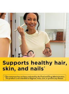 Nature Made Hair Skin And Nails With Biotin 2500 Mcg Dietary Supplement For Healthy Hair Skin And Nails Support 120 Softgels 120 Day Supply  - Image 2