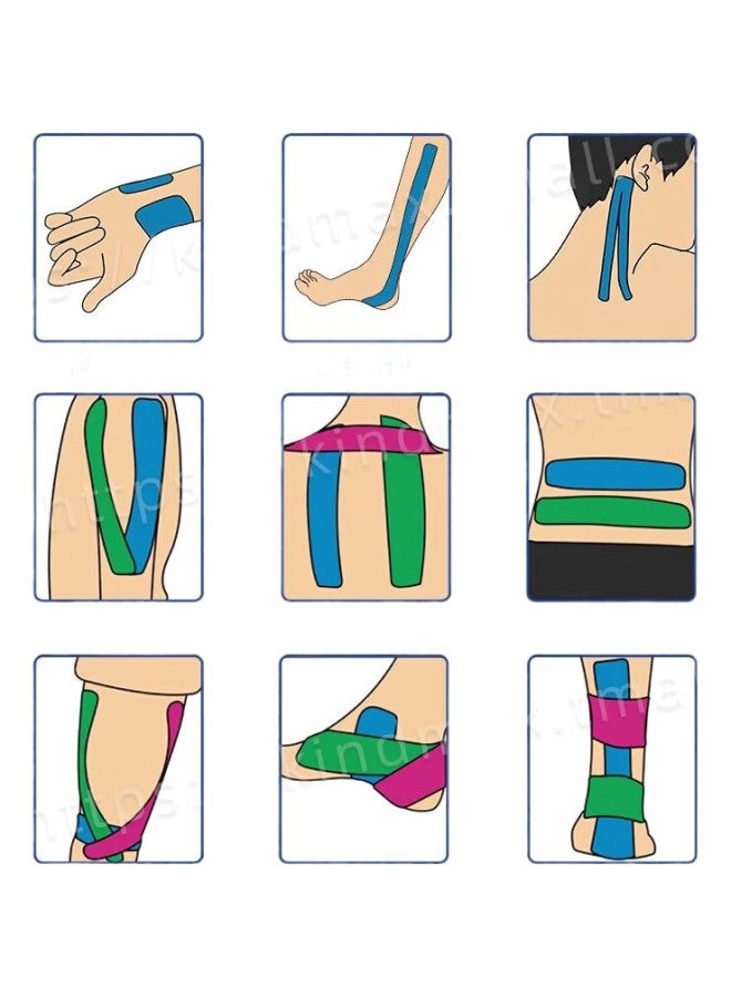 Muscle Tape, Professional Muscle Internal Effect Patch, Muscle Strain Elastic Patch, Breathable Bandage, Prevents Muscle Soreness, Muscle Patch