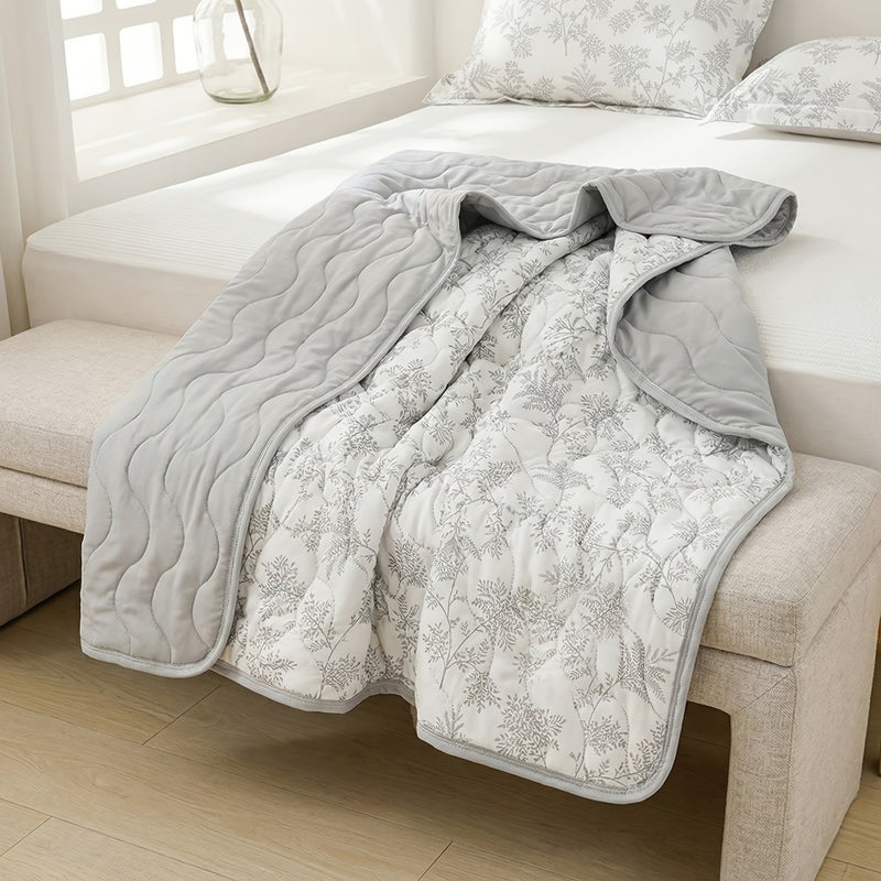 3pcs Soft Quilt Bedspread Suitable for Twin/Full/Queen/King Size Bed - Leaf Embossed Bedspread with Skin-Friendly Comfortable All-Season Blanket, Machine Washable Bedding for Home, Hotel, Guest Room, Sofa Decoration (No Fillers Listed) - Image 1