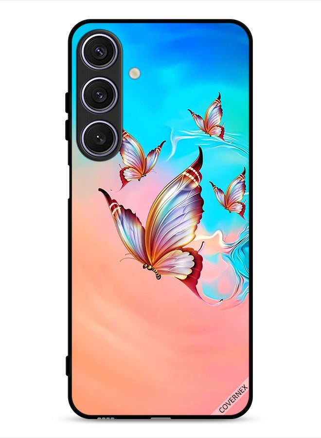 Covernex Samsung Galaxy A26 Protective Case Cover Butterflies Flying Over Paint Color - Image 1