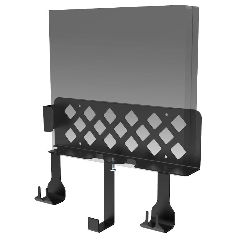 appacare Wall Mount Bracket Compatible for PS4 Slim,PS4 Slim Wall Mount Holder with Detachable 2 Controller Holder & Headphone Hanger,Mount on The Wall or The Back of The TV - Image 1