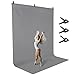 LimoStudio LimoStudio 9 x 13 feet Gray Backdrop Screen Photo Background, Premium > 150 GSM Higher Density Long Lifespan, Seamless  - Image 2