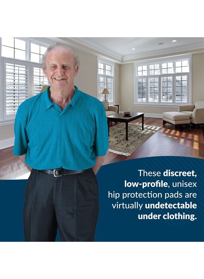 وسادات الورك TIDI Posey، للجنسين، متوسطة - قابلة للغسل، مريحة وذات تصميم منخفض - وسادات حماية الورك خالية من اللاتكس - واقيات الورك لرعاية المسنين، وكبار السن ورعاية المنزل (6016M)