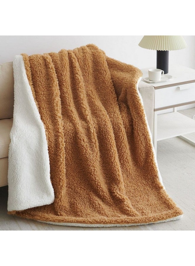 Mezoe Soft and Luxurious Comfortable Sherpa Throw Brown and White 1 x 153 x 127 cm ALPACA 01 - Image 3
