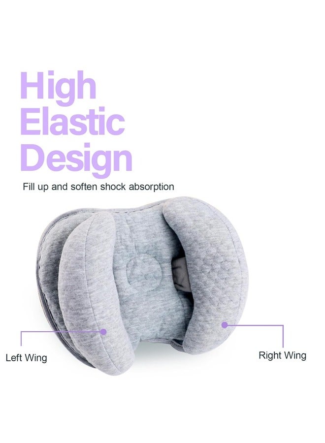 Upgrade 2 in 1 Baby Travel Pillow - Banana Shape Adjustable Baby Neck Head Support Car Seat Insert Pillow for Kids,Headrest Pillows for Cars, Pink - Image 5