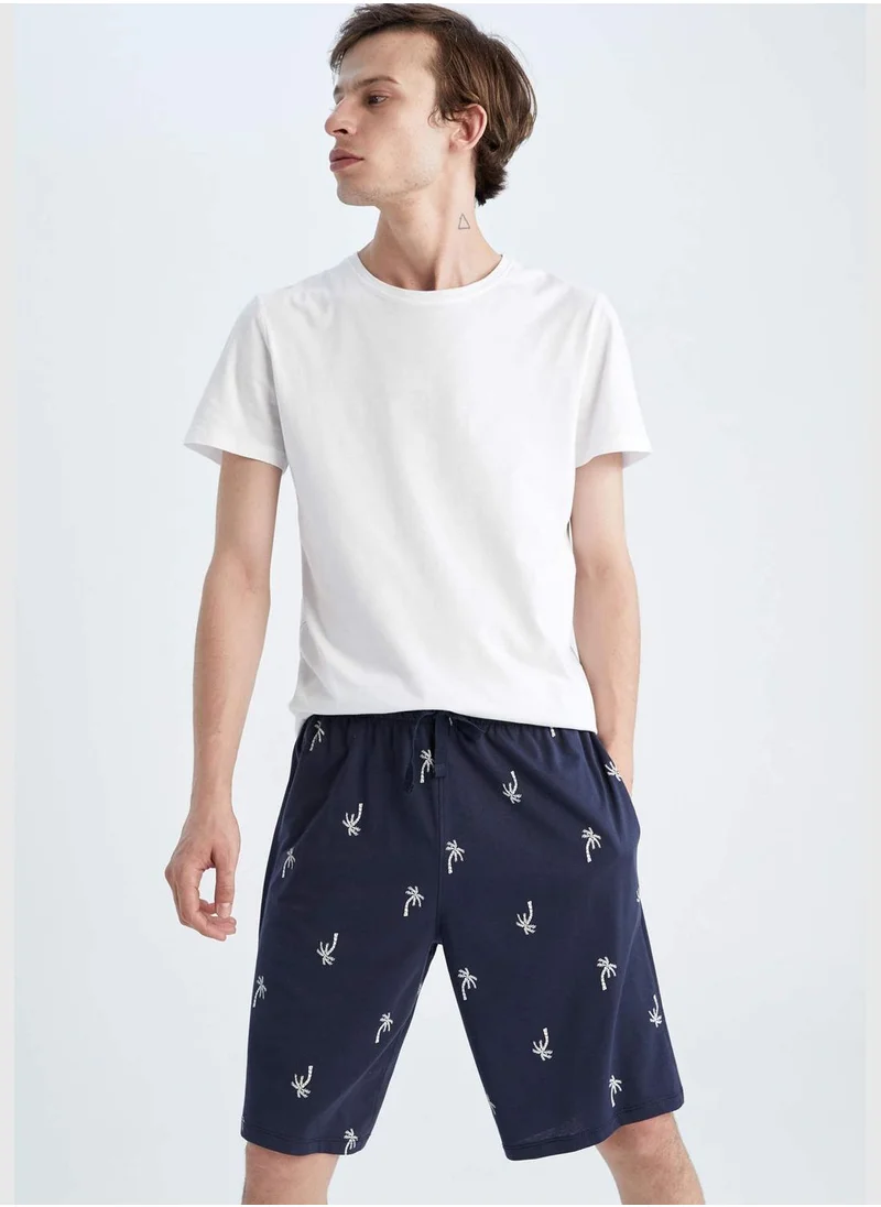 DeFacto Regular Fit Patterned Pyjama Shorts