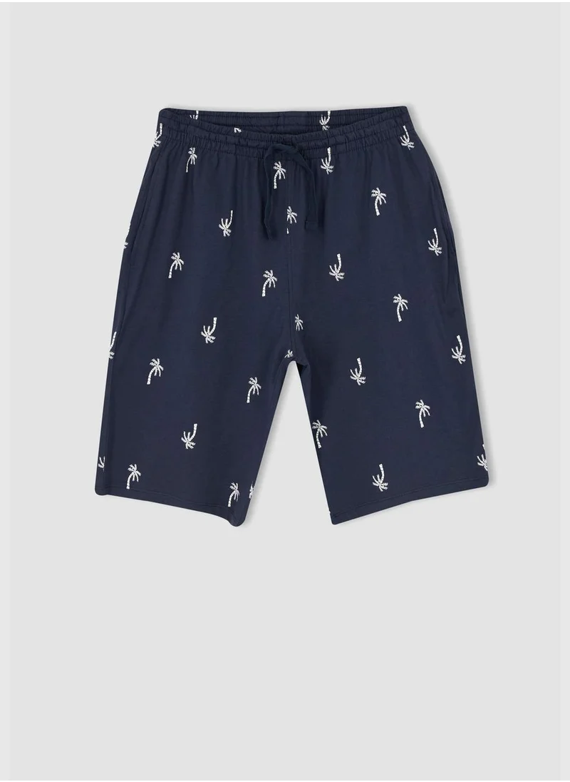 DeFacto Regular Fit Patterned Pyjama Shorts