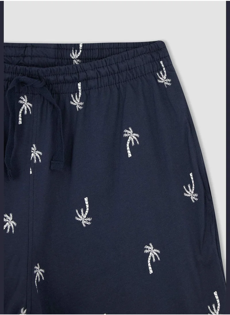DeFacto Regular Fit Patterned Pyjama Shorts
