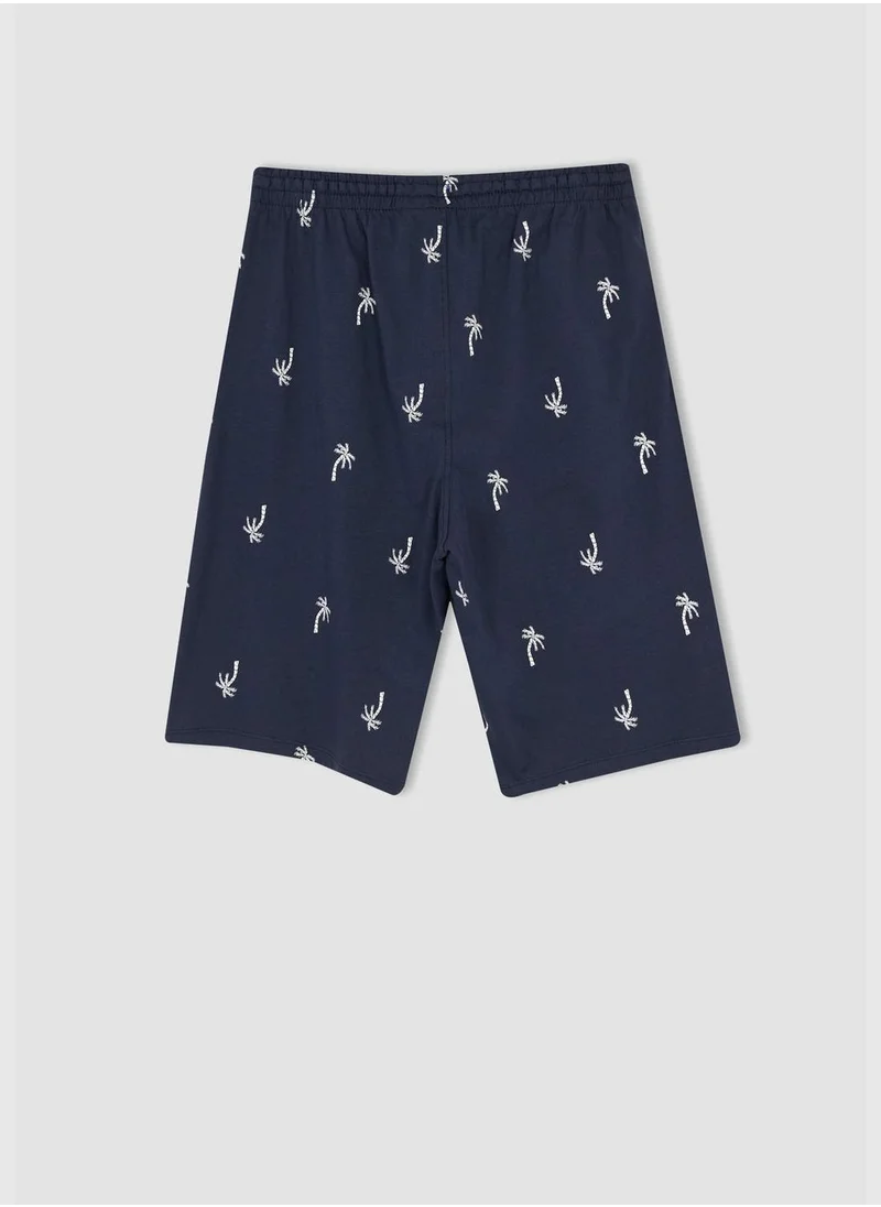 DeFacto Regular Fit Patterned Pyjama Shorts