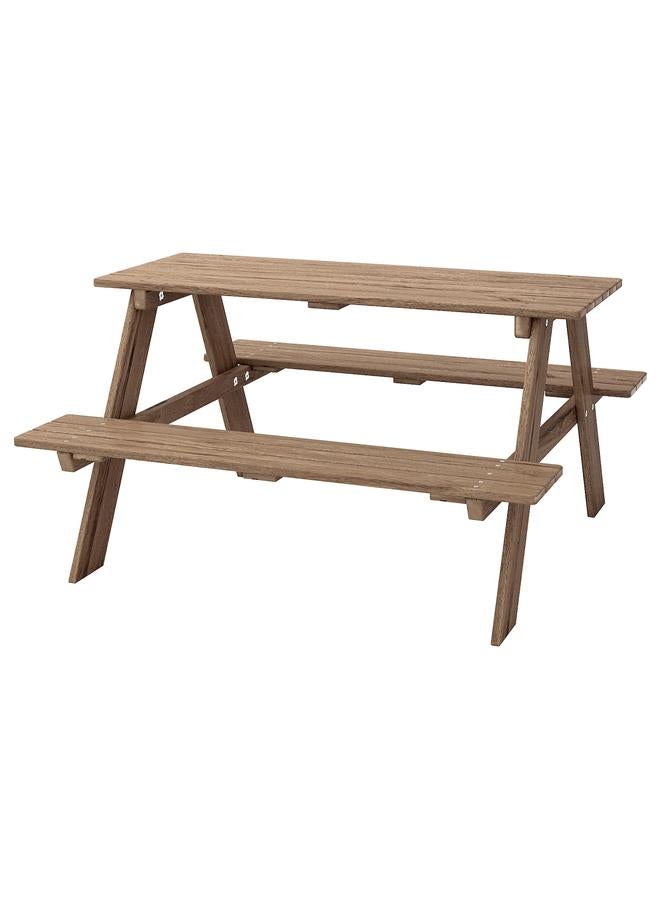 Zaboon Children'S Picnic Table, Light Brown Stained - Image 1
