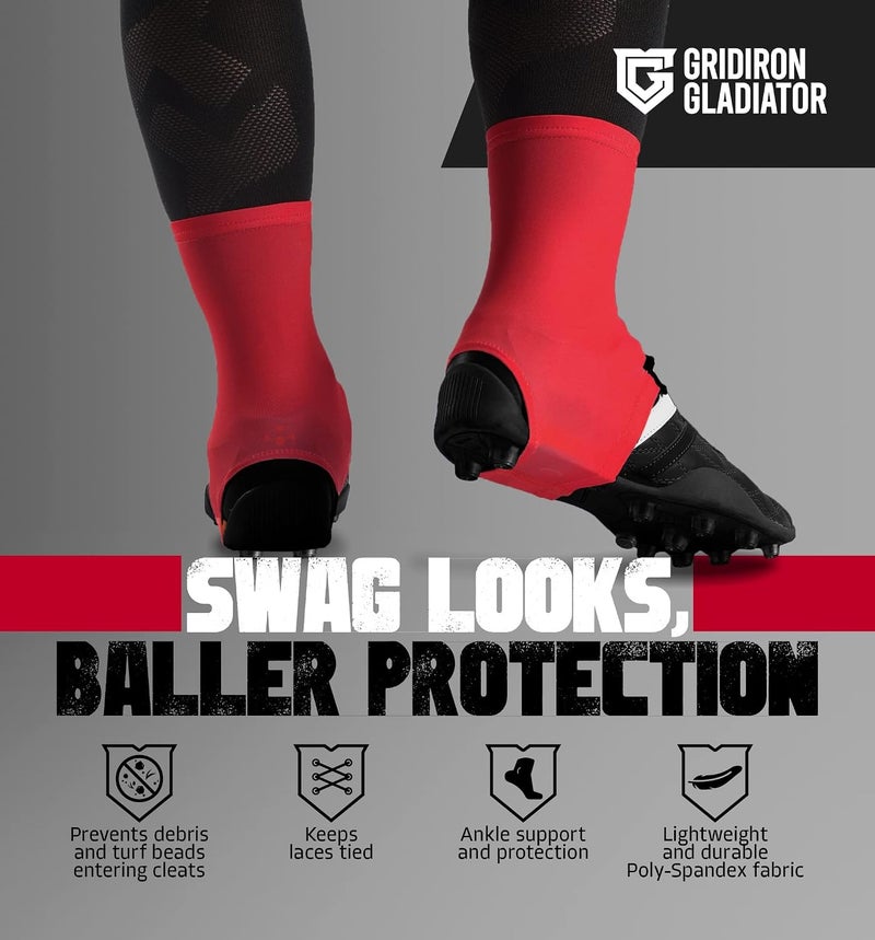 Gridiron Gladiator Cleat Covers - Football Spats - Football Cleat Cover - Cleat Spats for Soccer, Baseball & Softball - Image 2