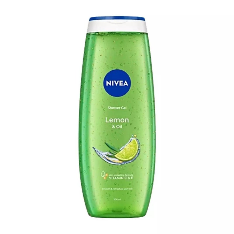 Nivea Lemon And Oil Shower Gel With Skin Protecting Formula Vitamin C And E- 500ml