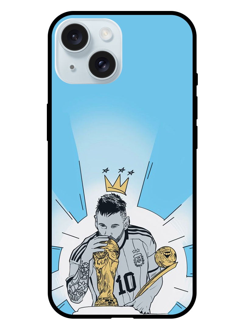 Theodor Protective Case Anti Scratch Shock Proof Bumper Cover For iPhone 15 Plus Messi Kiss WC - Image 1