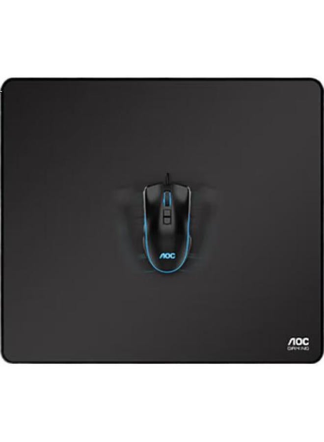 Aoc Professional Gaming Mouse Pad, Large And Medium Size, 450*400*4Mm, Thickened With Locked Edges, High-Density Fiber, For Keyboard And Computer Desk, G20L/93 Black - Image 2
