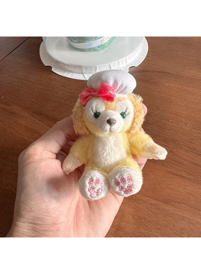 Sweet Face Star Dailou Shirley May Belle Plush Small Doll Bag Hanging Accessories Tote Bag Dragon Bag Pendant Keychain-Color:Sitting Chef Dog-Height:Pendant - Image 1
