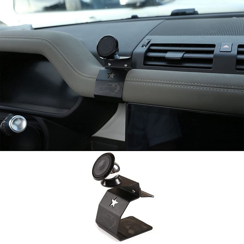 CHEYA Alumium AlloyABS Car Interior Center Console Dashboard Main CoPilot Air Vent Mobile Phone Holder for Land Rover Defender 110 2020 2021 2022 Car Accessories Style 3