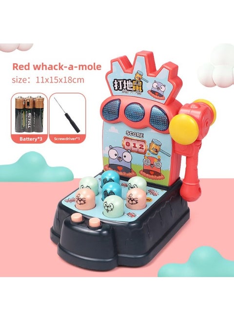 Large Hammering Groundhog Toy For Toddlers And Preschool Children Educational Game For Boys And Girls Aged 1 To 2 Years Old-Color:Happy Gopher-red [window Box]]
