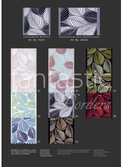 Fantastic Floral Patterned Multicolor Woven Wide Curtain Border / Accessory (7 Cm. Width - 3.5 Mt. Length)  - Image 2