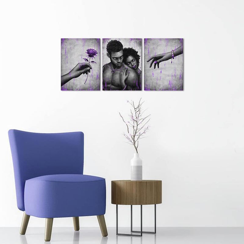 Kalormore African American Couple Canvas Wall Art - Image 3
