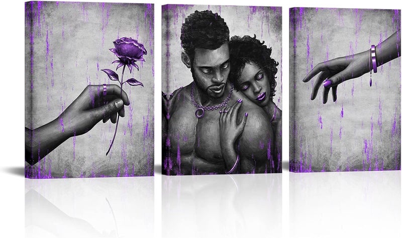 Kalormore African American Couple Canvas Wall Art - Image 1